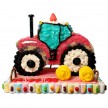 Tractor maxi rojo